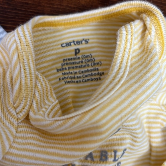 Preemie Sleeper Gowns | Gender Neutral Preemie | Carter’s Sleepers - Picture 4 of 5